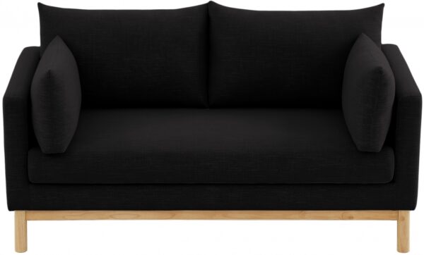 Langham 66" Linen Textured Fabric Upholstered Loveseat