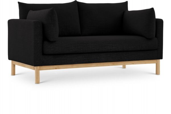 Langham 66" Linen Textured Fabric Upholstered Loveseat