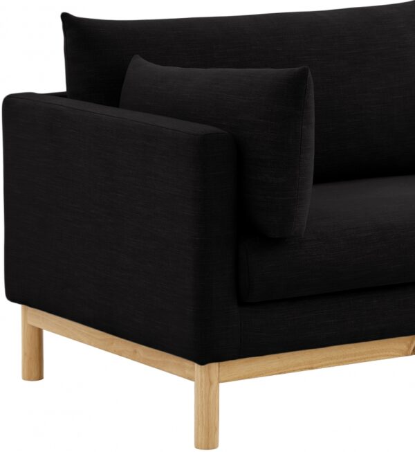 Langham 66" Linen Textured Fabric Upholstered Loveseat