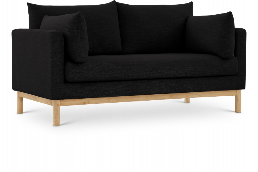 Langham 66" Linen Textured Fabric Upholstered Loveseat
