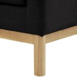 Langham 89.5" Linen Textured Fabric Upholstered Sofa