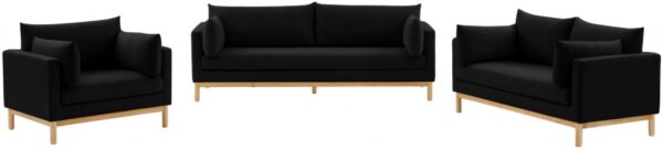 Langham 89.5" Linen Textured Fabric Upholstered Sofa