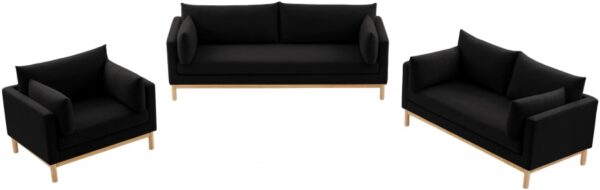 Langham 89.5" Linen Textured Fabric Upholstered Sofa