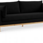 Langham 89.5" Linen Textured Fabric Upholstered Sofa