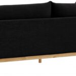 Langham 89.5" Linen Textured Fabric Upholstered Sofa