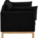 Langham 89.5" Linen Textured Fabric Upholstered Sofa