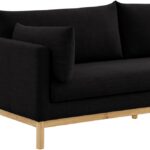 Langham 89.5" Linen Textured Fabric Upholstered Sofa