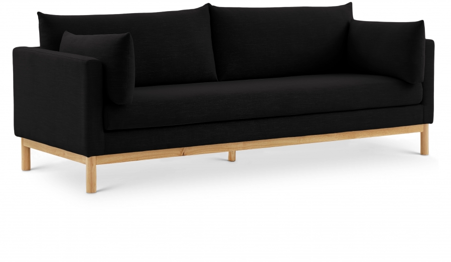 Langham 89.5" Linen Textured Fabric Upholstered Sofa
