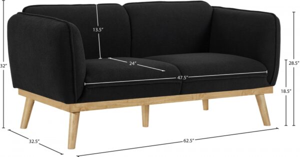 Nolita 62.5" Boucle Fabric Upholstered Loveseat