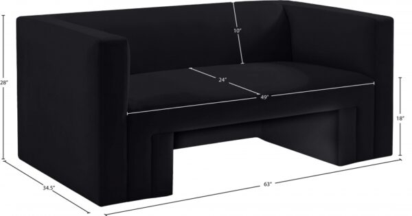 Henson 63" Velvet Upholstered Loveseat