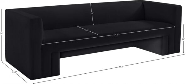 Henson 89.5" Velvet Upholstered Sofa