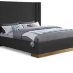 Halton Boucle Fabric Upholstered Bed