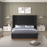 Halton Boucle Fabric Upholstered Bed