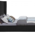 Halton Boucle Fabric Upholstered Bed