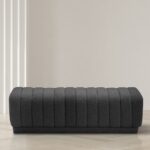 Heathrow Boucle Fabric Upholstered Bench