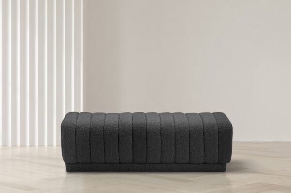 Heathrow Boucle Fabric Upholstered Bench