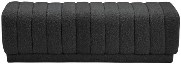 Heathrow Boucle Fabric Upholstered Bench