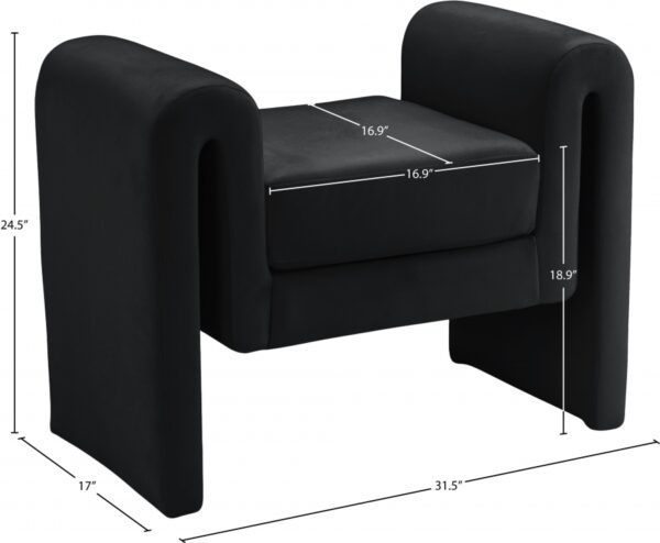 Sloan Velvet Upholstered 31.5" Bench