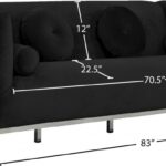 Opal 83" Velvet Upholstered Sofa