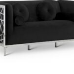 Opal 64.5" Velvet Upholstered Loveseat