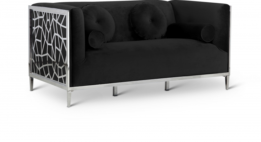 Opal 64.5" Velvet Upholstered Loveseat