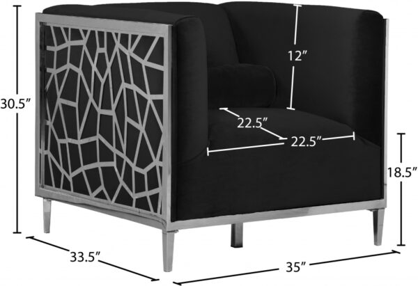 Opal Velvet Upholstered Chair
