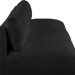 Ease 114" Fabric Upholstered 3pc. Armless Modular Sofa