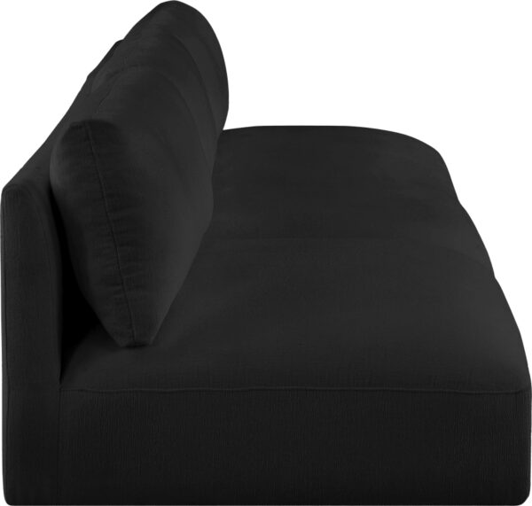 Ease 114" Fabric Upholstered 3pc. Armless Modular Sofa