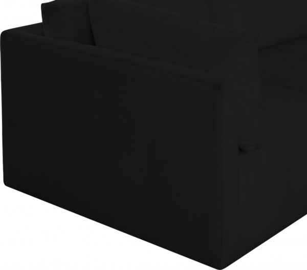 Ease 114" Fabric Upholstered 3pc. Modular Sofa