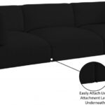 Ease 114" Fabric Upholstered 3pc. Modular Sofa