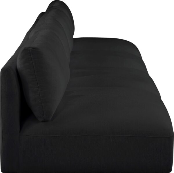 Ease 152" Fabric Upholstered 4pc. Armless Modular Sofa