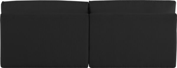Ease 76" Fabric Upholstered 2pc. Armless Modular Loveseat