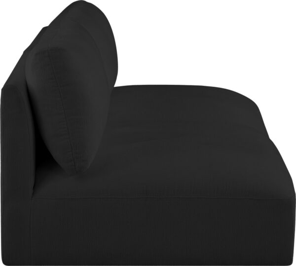 Ease 76" Fabric Upholstered 2pc. Armless Modular Loveseat