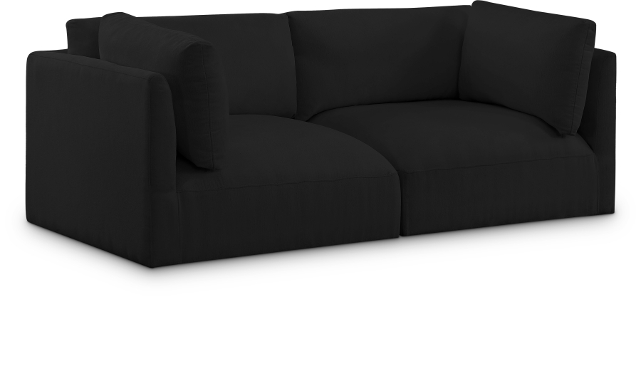 Ease 76" Fabric Upholstered 2pc. Modular Loveseat