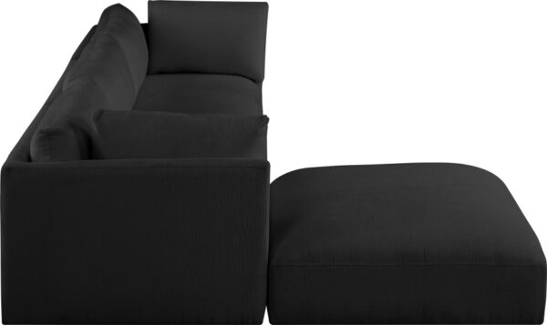 Ease 114" Fabric Upholstered 4pc. Modular Sectional
