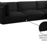 Ease 114" Fabric Upholstered 4pc. Modular Sectional