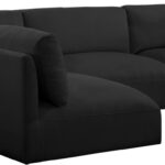 Ease 114" Fabric Upholstered 4pc. Modular Sectional