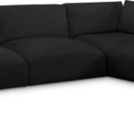 Ease 114" Fabric Upholstered 4pc. Modular Sectional