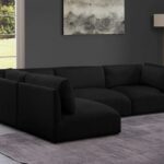 Ease 114" Fabric Upholstered 4pc. Modular Sectional