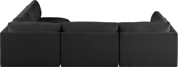 Ease 114" Fabric Upholstered 4pc. Modular Sectional