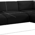 Ease 114" Fabric Upholstered 4pc. Modular Sectional