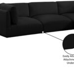 Ease 114" Fabric Upholstered 4pc. Modular Sectional