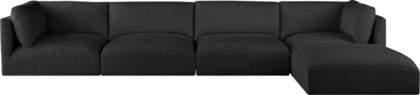 Ease 152" Fabric Upholstered 5pc. Modular Sectional