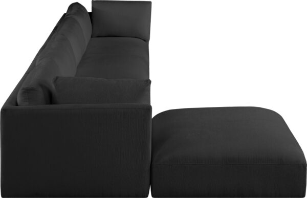 Ease 152" Fabric Upholstered 5pc. Modular Sectional