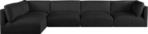 Ease 152" Fabric Upholstered 5pc. Modular Sectional