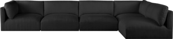 Ease 152" Fabric Upholstered 5pc. Modular Sectional