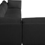 Ease 152" Fabric Upholstered 5pc. Modular Sectional