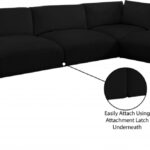 Ease 114" Fabric Upholstered 5pc. Modular Sectional