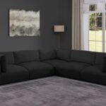 Ease 114" Fabric Upholstered 5pc. Modular Sectional