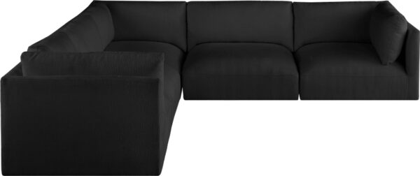 Ease 114" Fabric Upholstered 5pc. Modular Sectional